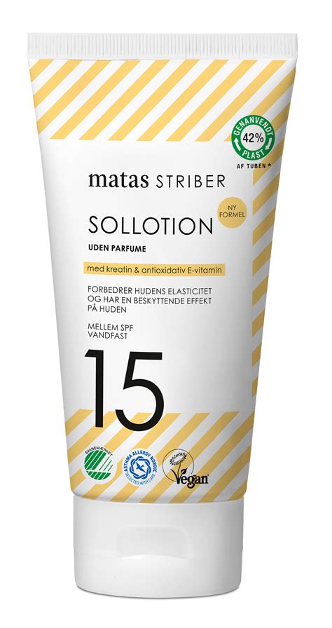 Køb Sollotion SPF 15 Uden Parfume 150 ml fra Matas Striber Matas