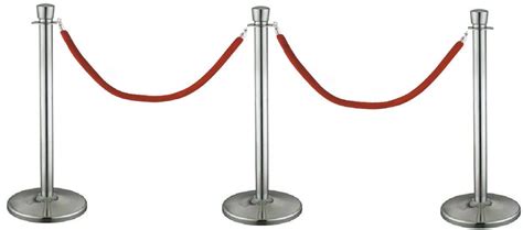 Rope Link Crowd Control Stands- Sets of 3 post + 2 ropes - Retail ...