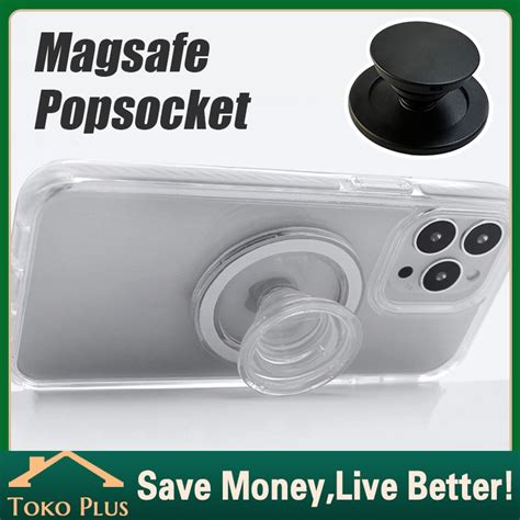 Jual Magsafe Popsocket Universal Black Transpant Shopee Indonesia