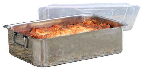 Stainless Steel Roaster Lasagna Pan, 4pc - Contemporary - Roasting Pans ...