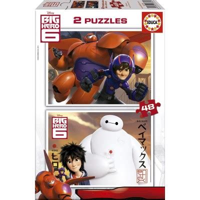 2 Puzzles Big Hero 48 Teile EDUCA Puzzle Acheter En Ligne