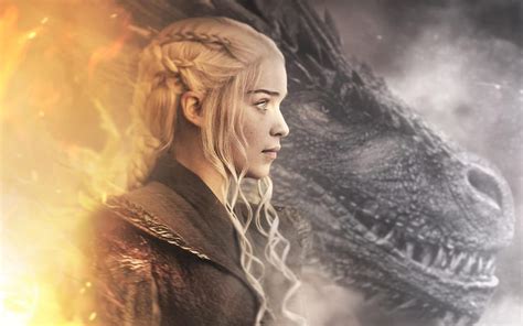 Obra De Arte Daenerys Targaryen Emilia Clarke Juego De Tronos