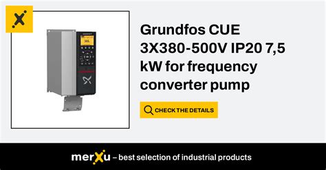 Grundfos CUE 3X380 500V IP20 7 5 KW For Frequency Converter Pump