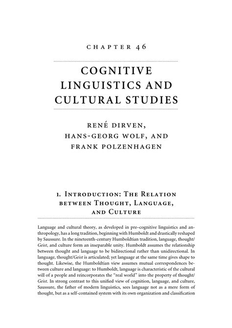 Pdf Cognitive Linguistics Ideology And Critical Discourse Analysis