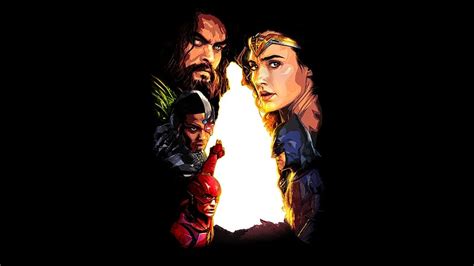 Batman Superman Flash Movie Aquaman Wonder Woman Cyborg Dc