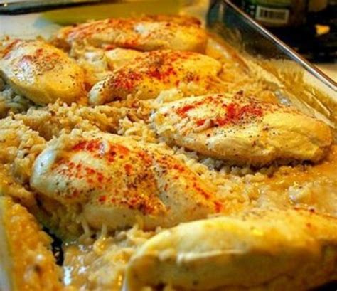 One Dish Chicken And Rice Bake Recipe - Food.com