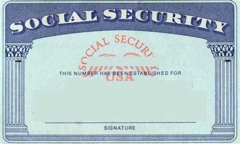 Free Editable Social Security Card Template