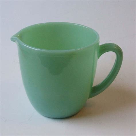 Vintage Anchor Hocking Fire King Jadeite 20 Oz Milk Pitcher from from ...