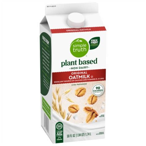 Simple Truth Plant Based Non Dairy Original Oat Milk Fl Oz Kroger