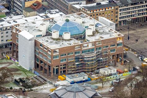 Luftbild Dortmund Sanierung Gebäude der Stadtverwaltung Rathaus am