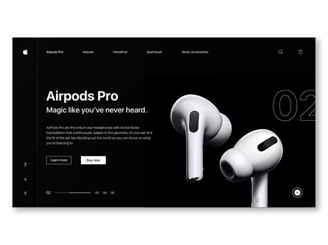 Apple Airpods Pro Web Design Webpage Design Apple Design