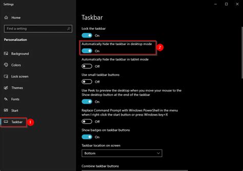 ¿cómo Ocultar Automáticamente La Barra De Tareas Cuando Se Abre La Ventana Maximizada En Windows 10