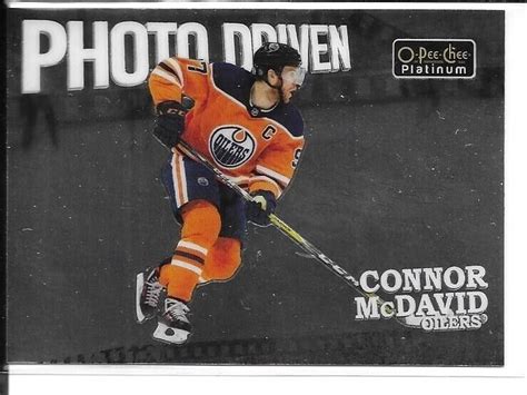 O Pee Chee Platinum Photo Driven Connor Mcdavid Insert Card Pd