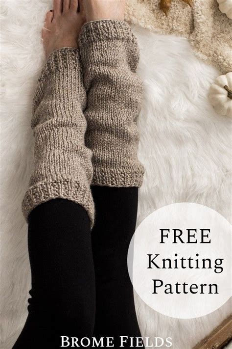 Grab This Free Leg Warmer Knitting Pattern It S Knit In The Round In