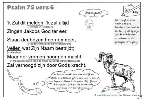 Psalm Vers Kleurplaat Bijbelsopvoeden Nl