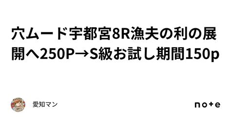 穴ムード🔥宇都宮8r漁夫の利の展開へ250p→s級お試し期間150p｜愛知マン