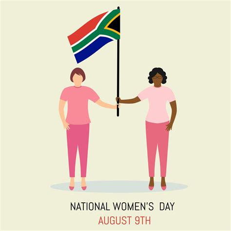 South Africa National Women Day On August 9th Vector Illustration