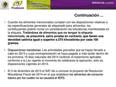 Ppt Impuesto A Alimentos Con Alta Densidad Cal Rica Lieps Viernes