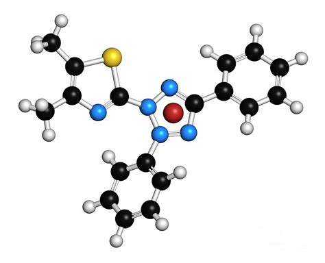 Mtt Yellow Tetrazole Dye Molecule Photograph By Molekuulscience Photo