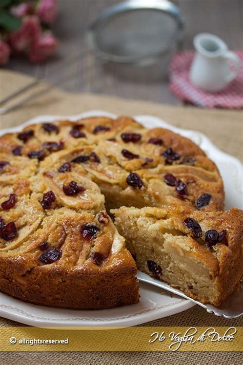 Torta Di Mele E Mirtilli Rossi Ricetta Ho Voglia Di Dolce Dolci