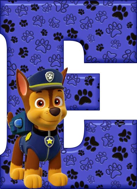 E DE ALFABETO DECORATIVO Paw Patrol Decorations Paw Patrol