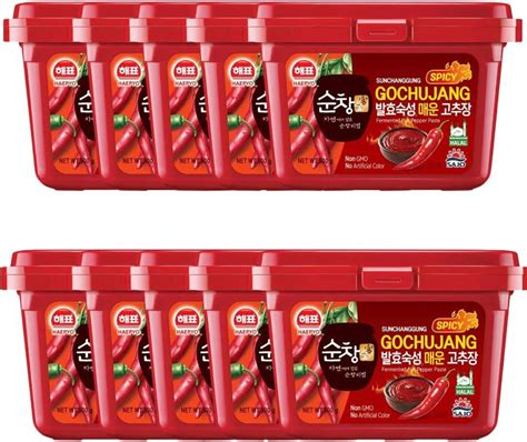 Sajo Haepyo Sunchanggung Korean Spicy Hot Pepper Chilli Paste Gochujang G Halal Pack Of