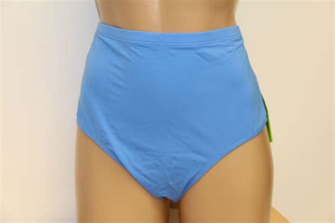 New Fit 4u Swimsuit Bikini Tankini 2 Pc Set Sz 18w Blue Cream Ebay