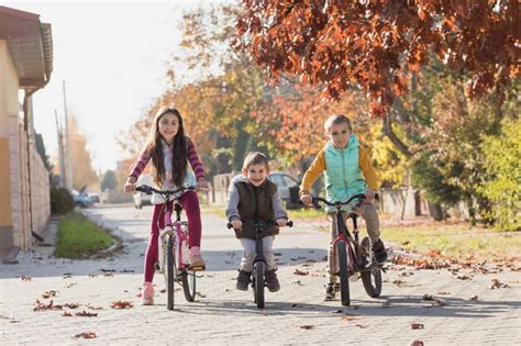 Premium Photo | Kids ready for the first cycling competition