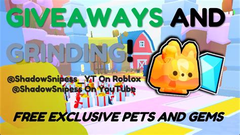 Pet Sim 99 LIVE Grinding Free Huges Giveaways YouTube