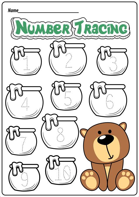 Free Bear-Themed Printable Worksheets | TeachersMag.com