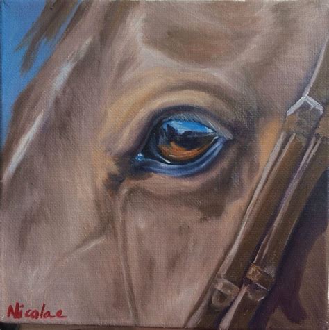 Nicolae Nicole Smith Artist Equine Art Horse Oil Painting Eye Soul