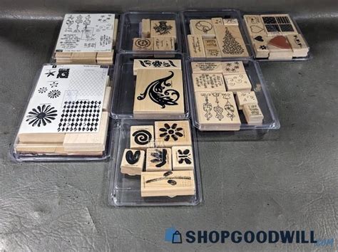 Lot Of Assorted Rubber Stamps For Crafts Shopgoodwill