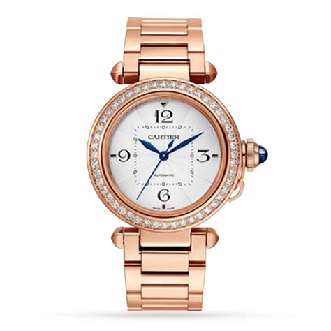 Cartier Pasha De Cartier Watch 35mm Automatic Movement Rose Gold