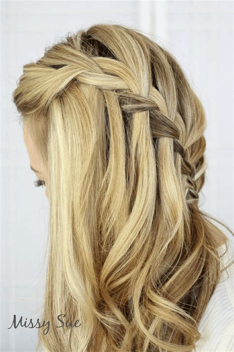 Braid 11 Sideswept Waterfall Braid