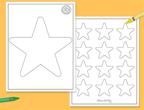 5-Point Star Template {Free Printable} | Kids Activities Blog