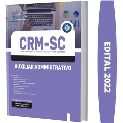 Apostila Crm Sc Auxiliar Administrativo Mercadolivre