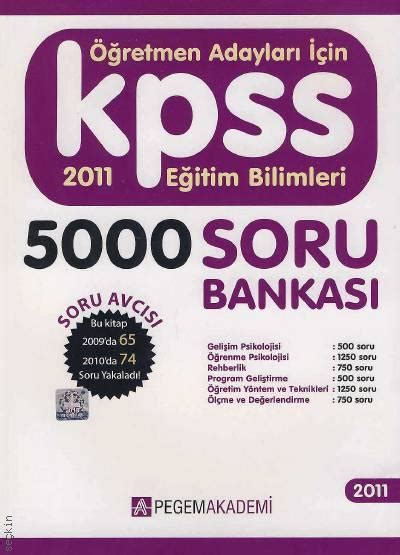 KPSS Eğitim Bilimleri 5000 Soru Bankası Yazar Belirtilmemiş Kitap