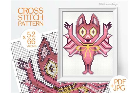 Halloween Bat | Cross stitch pattern