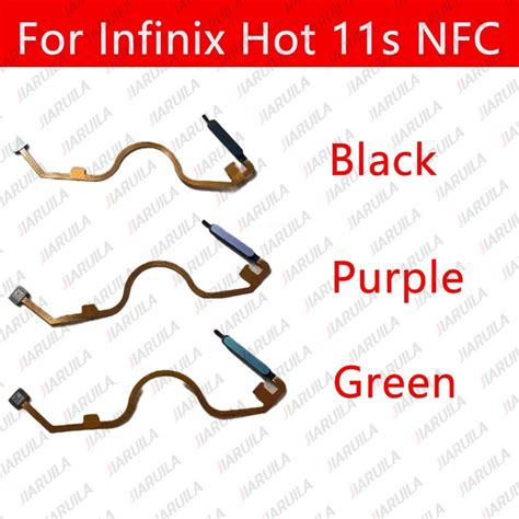 New For Infinix Hot 11s NFC X6812 X6812B Touch ID Scanner Ribbon Connector Fingerprint Sensor