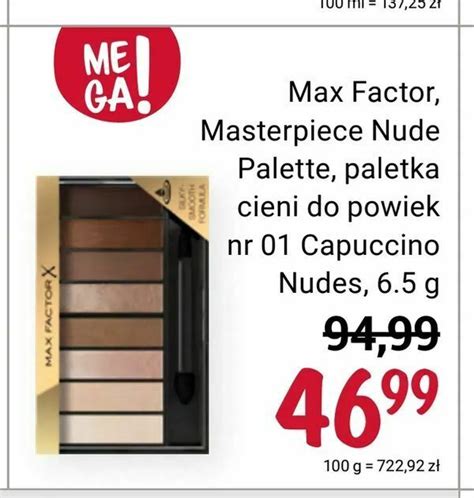 Promocja Max Factor Masterpiece Nude Palette Paletka Cieni Do Powiek