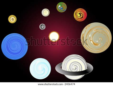 Planets Solar System Stock Illustration 2406474 Shutterstock