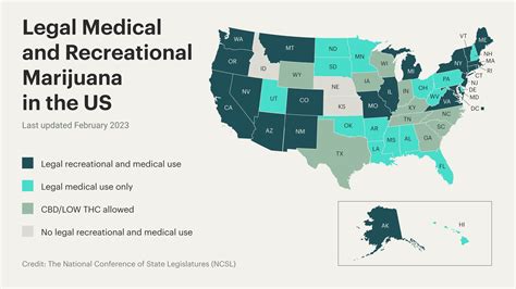 United States Cannabis Legalization Map as of February 2023 : r ...