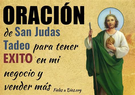 Oraci N A San Judas Tadeo Para Tener Xito En Mi Negocio Y Vender M S