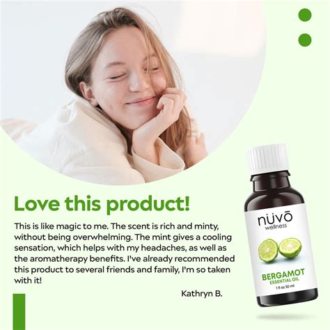 Organic Bergamot Essential Oil Nuvo Wellness Canada