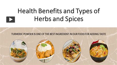 Ppt Health Benefits And Types Of Herbs And Spices Powerpoint