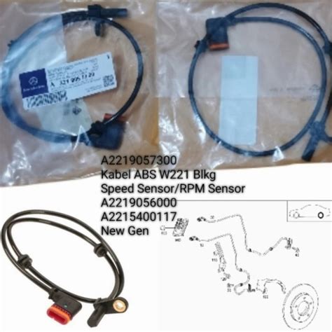 Jual Speed Sensor Rpm Belakang W S Sensor Abs Mercedes Benz