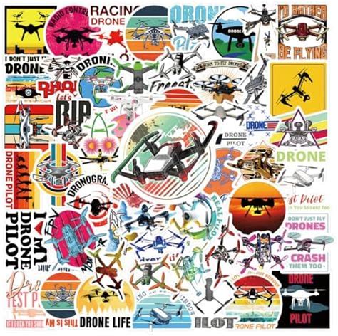 Amazon Pcs Drones Graffiti Aesthetics Waterproof Vinyl Stickers