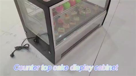 Cake Showcase Counter Top Bakery Showcase Glass Display Chiller