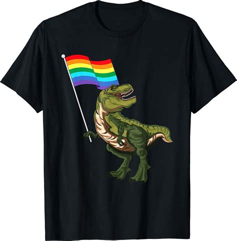 Pride Dinosaur LGBT Gay Lesbian Transgender Trans NonBinary T Shirt Walmart