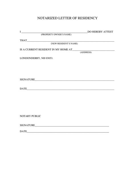 Free Printable Notarized Letter Templates [word Pdf]